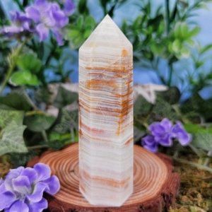 Afghanistan Jade Serpentine Crystal Tower, Point #14